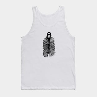 Fashion artwork black graphic Tank Top